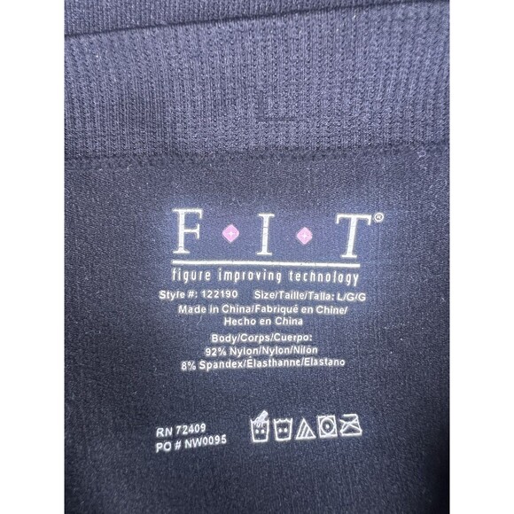 NWT FIT Figure Improving Technology Black Women Size Large Soft - Picture 3 of 3